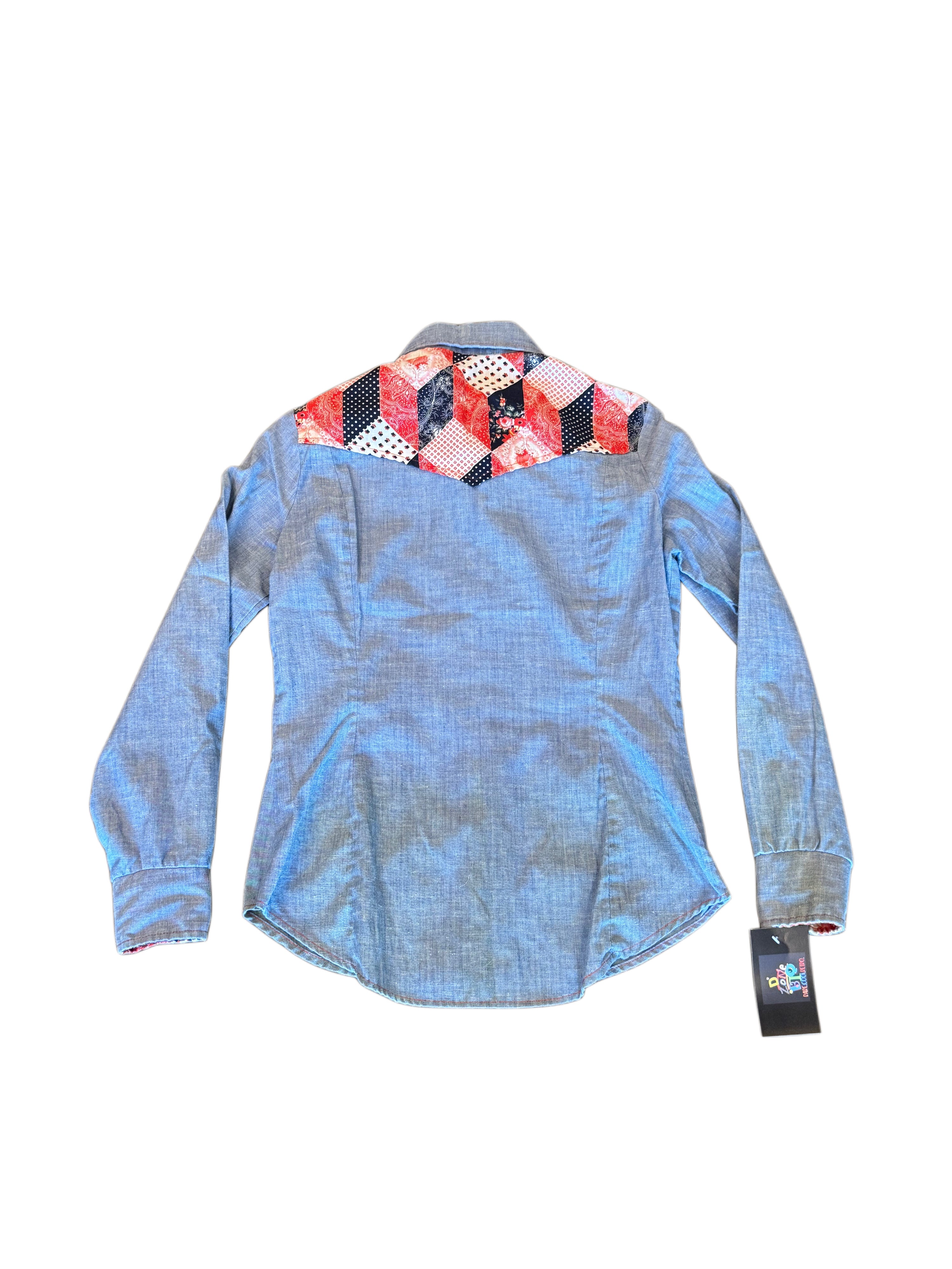 VTG 70's/ 80's Patchwork Button Down