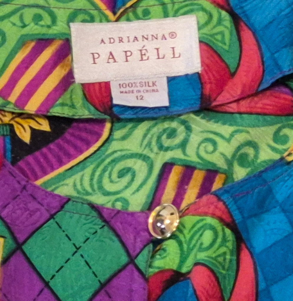 VTG Arianna papel button down blouse