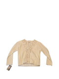 VTG wool blouse with lace encos size S