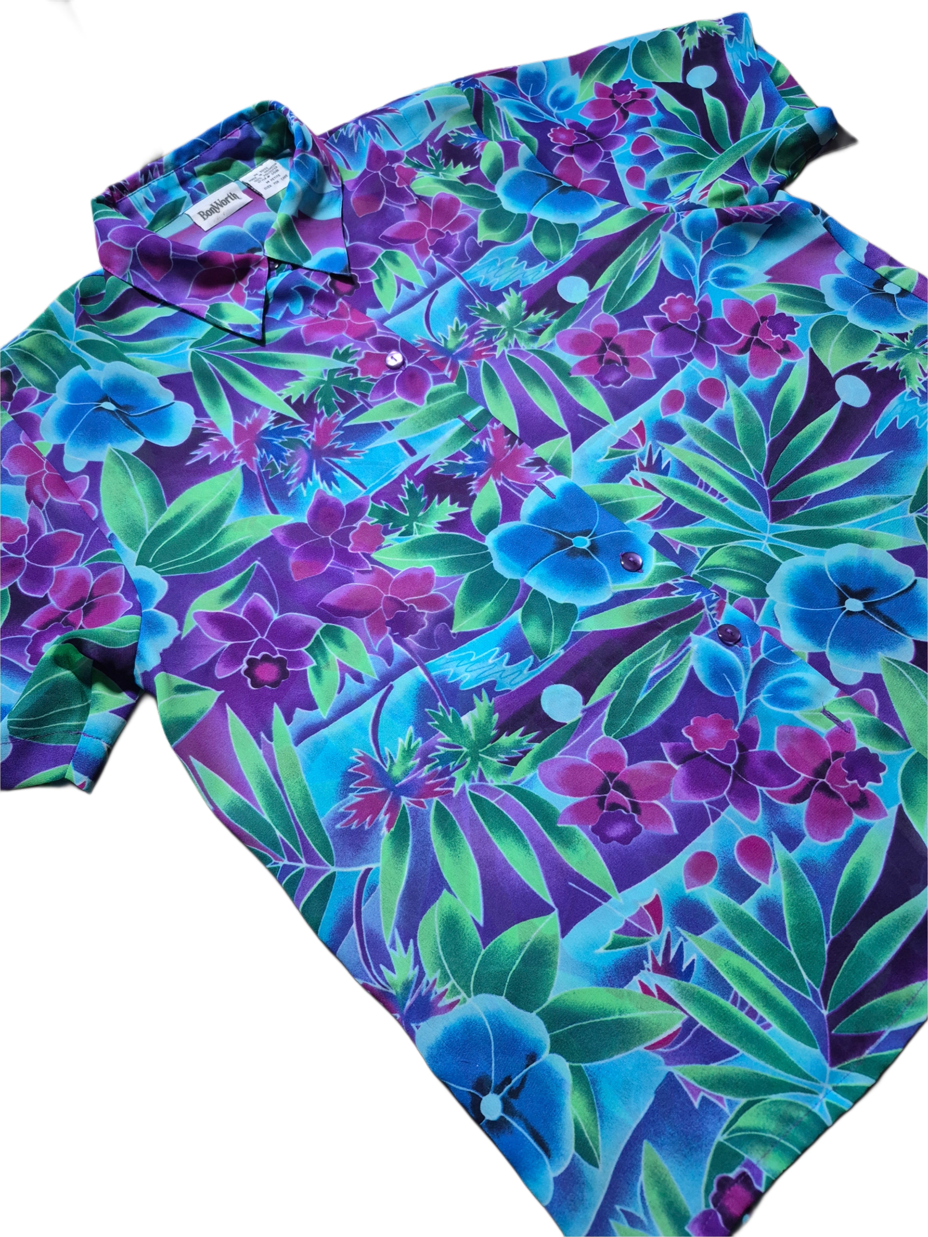 VTG 80s Floral Print Shirt