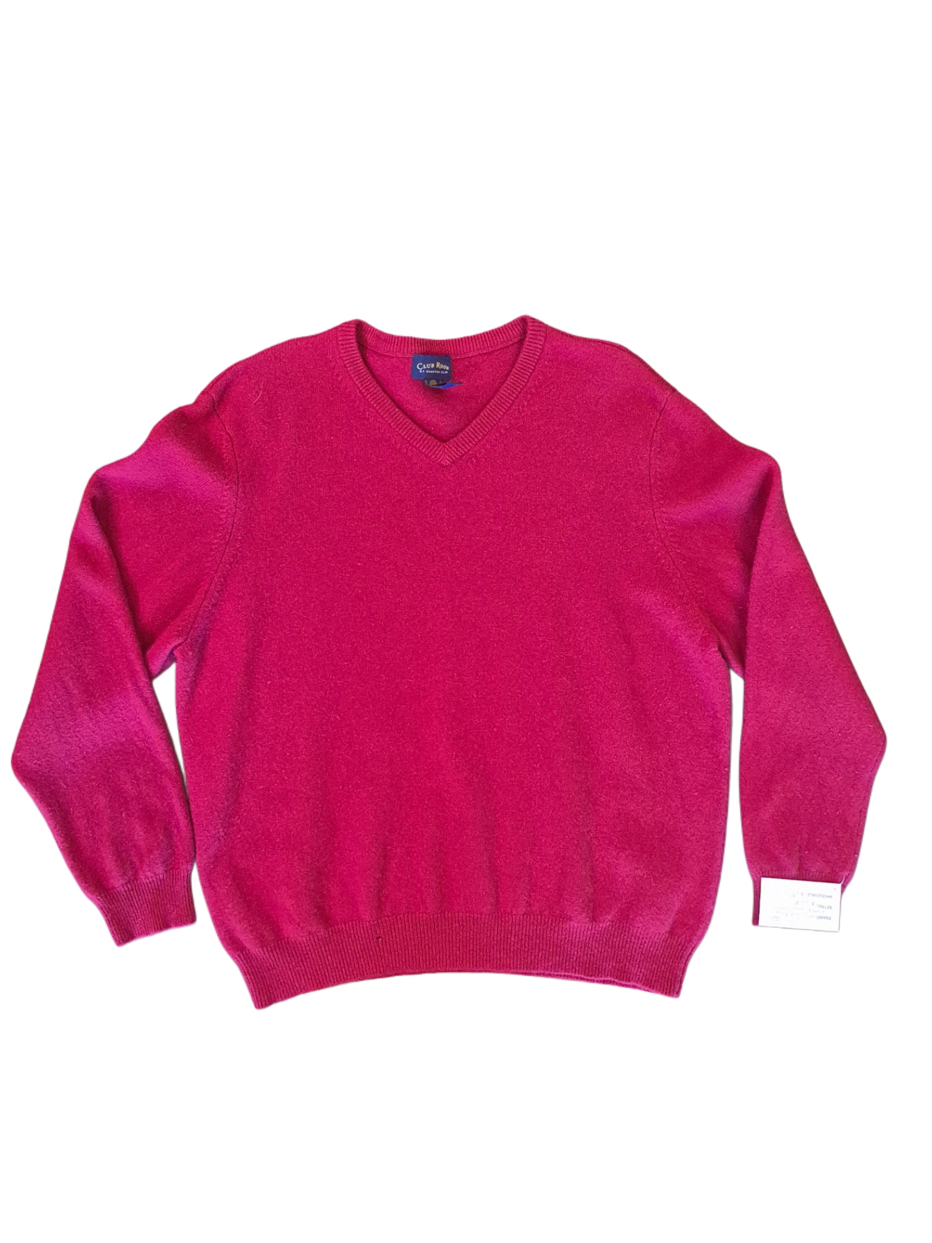 VTG Club Room V-Neck Wool Sweater